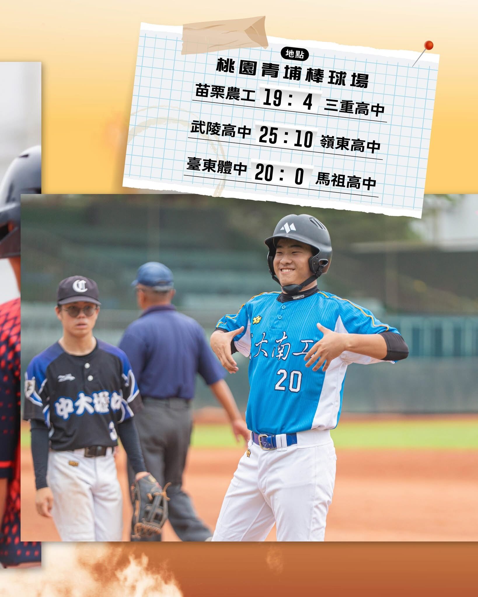 ▲▼中信盃黑豹旗10月28日青埔棒球場比賽結果。(圖/截自 中信盃黑豹旗全國高中棒球大賽FB)