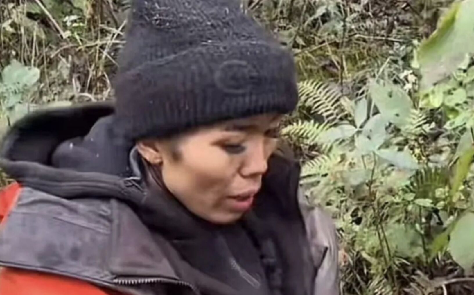 ▲張家界荒野求生賽僅存的女參賽者「冷美人」楊朝芹。(圖/翻攝都市快報)