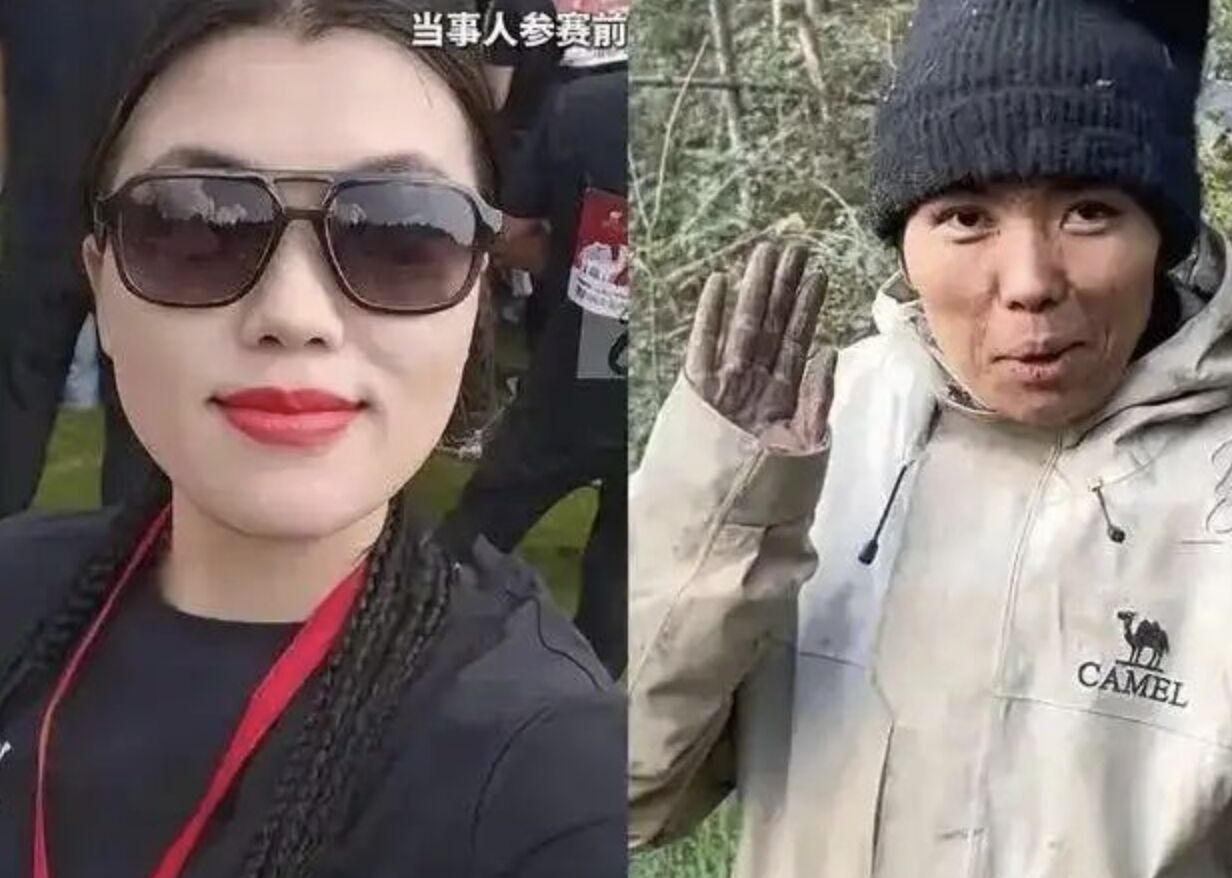 ▲張家界荒野求生賽僅存的女參賽者「冷美人」楊朝芹。(圖/翻攝都市快報)