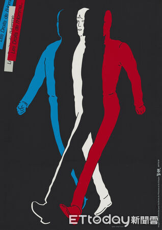 ▲福田繁雄1989 法國大革命200週年紀念。(圖/高科大提供)