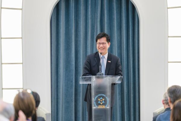 ▲▼外交部長林佳龍於「美國以色列公共事務委員會」(American Israel Public Affairs Committee, AIPAC)訪團歡迎會致詞。(圖/外交部提供)