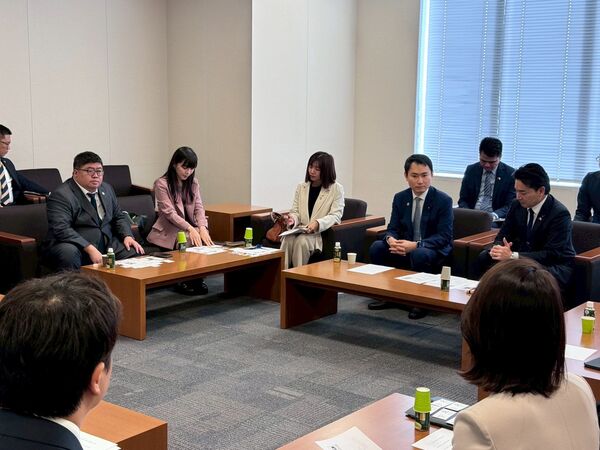 ▲▼民進黨青年局長、立委陳冠廷今(28日)率團拜會日本國民民主黨青年局。(圖/立委陳冠廷國會辦公室提供)