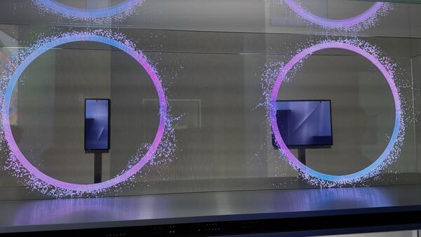 ▲三星首款三折疊手機亮相。(圖/翻攝朝鮮日報)