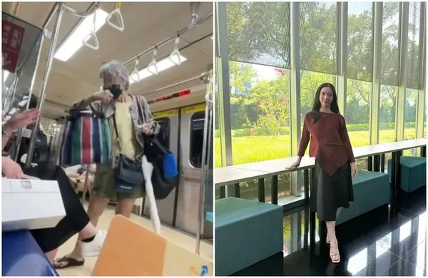 Fumi阿姨和「白髮魔女」早前在北捷發生衝突,引發話題。(翻攝Threads)