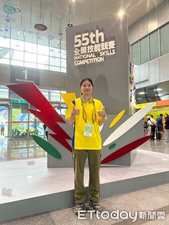 ▲展示設計國手莊玉雪以黑馬之姿勇奪國手資格,將代表台灣出戰2026國際技能競賽。(記者林東良翻攝,下同)
