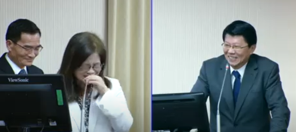 ▲▼國民黨立委謝龍介質詢時把海委會主委管碧玲當成內政部長劉世芳。(圖/翻攝自國會頻道)