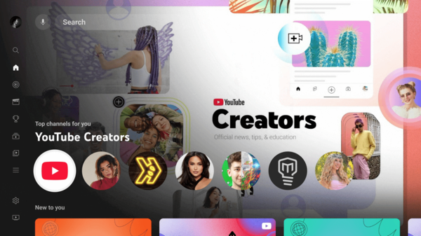 ▲▼YouTube 為電視介面設計了沉浸式的頻道預覽與「節目(Shows)」功能。(圖/YouTube)