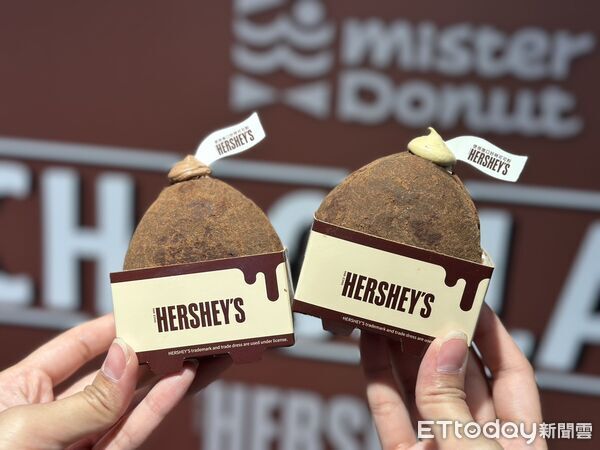 ▲▼Mister Donut今年首度攜手美國百年經典巧克力品牌「HERSHEY’S好時」推出「濃郁可可季」,一共打造10款聯名新品。(圖/記者蕭筠攝)
