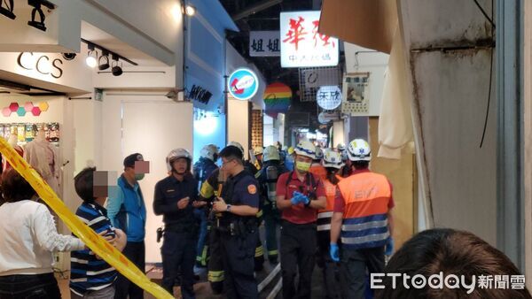 ▲▼五分埔商圈火警。(圖/記者黃彥傑攝)