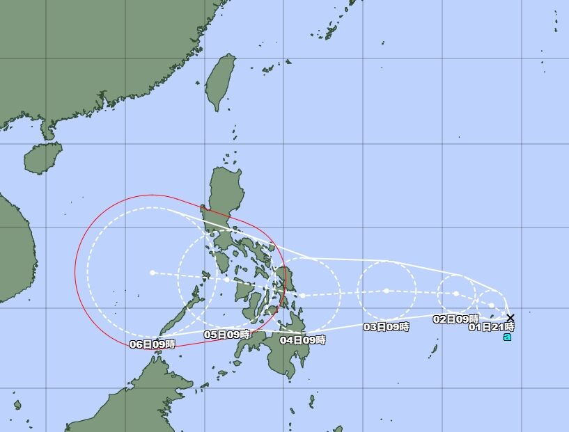 ▲▼又有熱帶低壓生成。(圖/翻攝日本氣象廳)