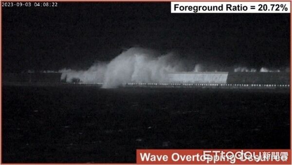 ▲▼浪襲影像及模擬預警可協助公路和港口管制和防災。(圖/運研所提供)