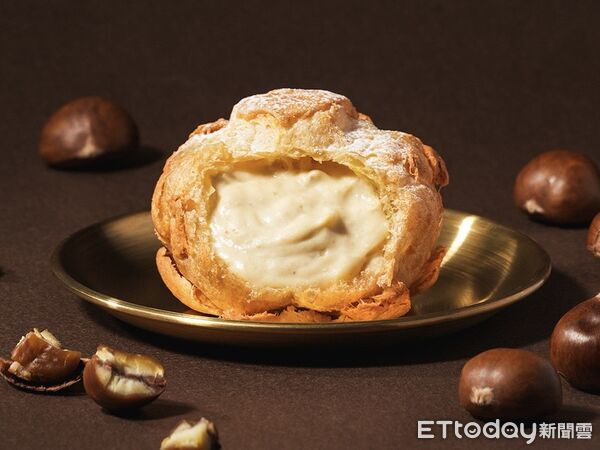 ▲▼beard papa’s11月推出期間限定「栗子泡芙」,還有「草莓泡芙」回歸。(圖/beard papa’s提供)