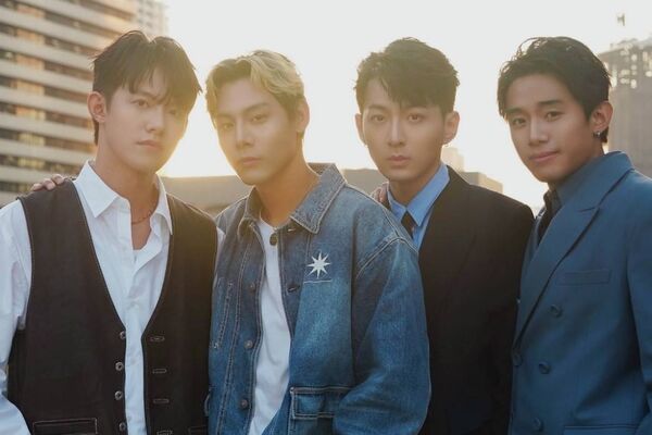 ▲ 《向流星許願的我們》各務孝太、余杰恩、初孟軒、鍾岳軒亮相「2025東京國際影視展」。(圖/有意思國際傳媒提供)