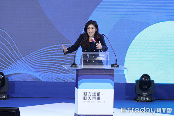 ▲國民黨新任黨主席鄭麗文。(圖/記者林敬旻攝)