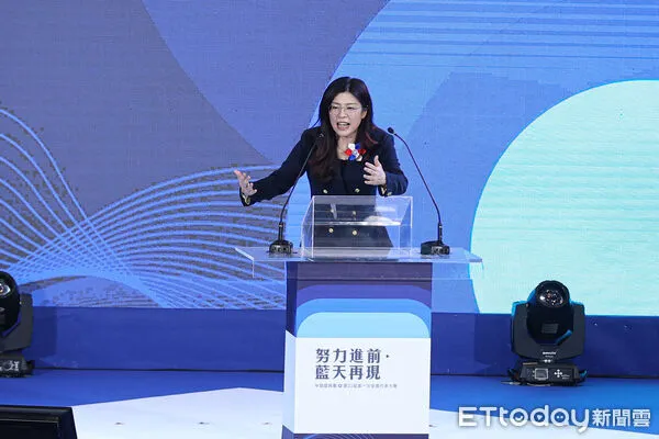 ▲國民黨新任黨主席鄭麗文。(圖/記者林敬旻攝)