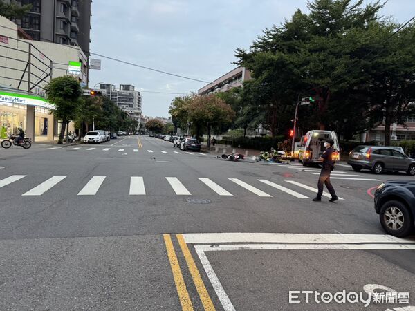 ▲▼台中女保全凌晨騎車上班遭撞,右腳變形送醫不治。(圖/民眾提供,下同)