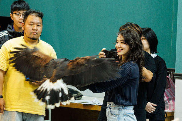 ▲基隆商工特殊寵物講座。(圖/國立基隆商工提供)