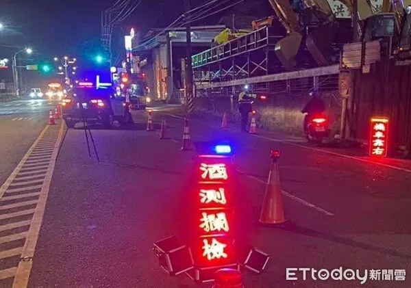 ▲龍潭警分局啟動「酒駕大執法」。(圖/龍潭警分局提供)