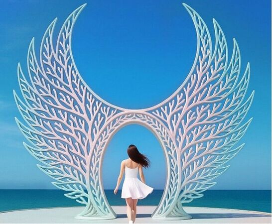 ▲▼澎湖後寮天堂路新景點。(圖/澎湖縣政府提供)