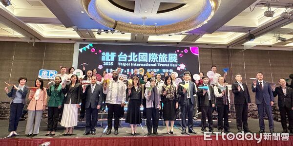 ▲2025ITF台北國際旅展展前記者會。(圖/記者彭懷玉攝)