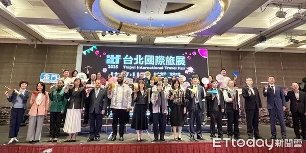 ▲2025ITF台北國際旅展展前記者會。(圖/記者彭懷玉攝)