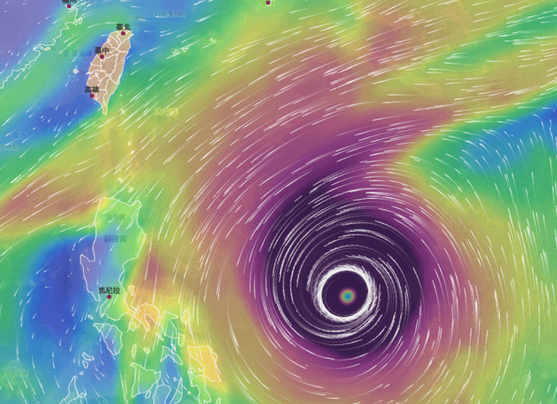 ▲▼準鳳凰颱風 。(圖/中央氣象署)