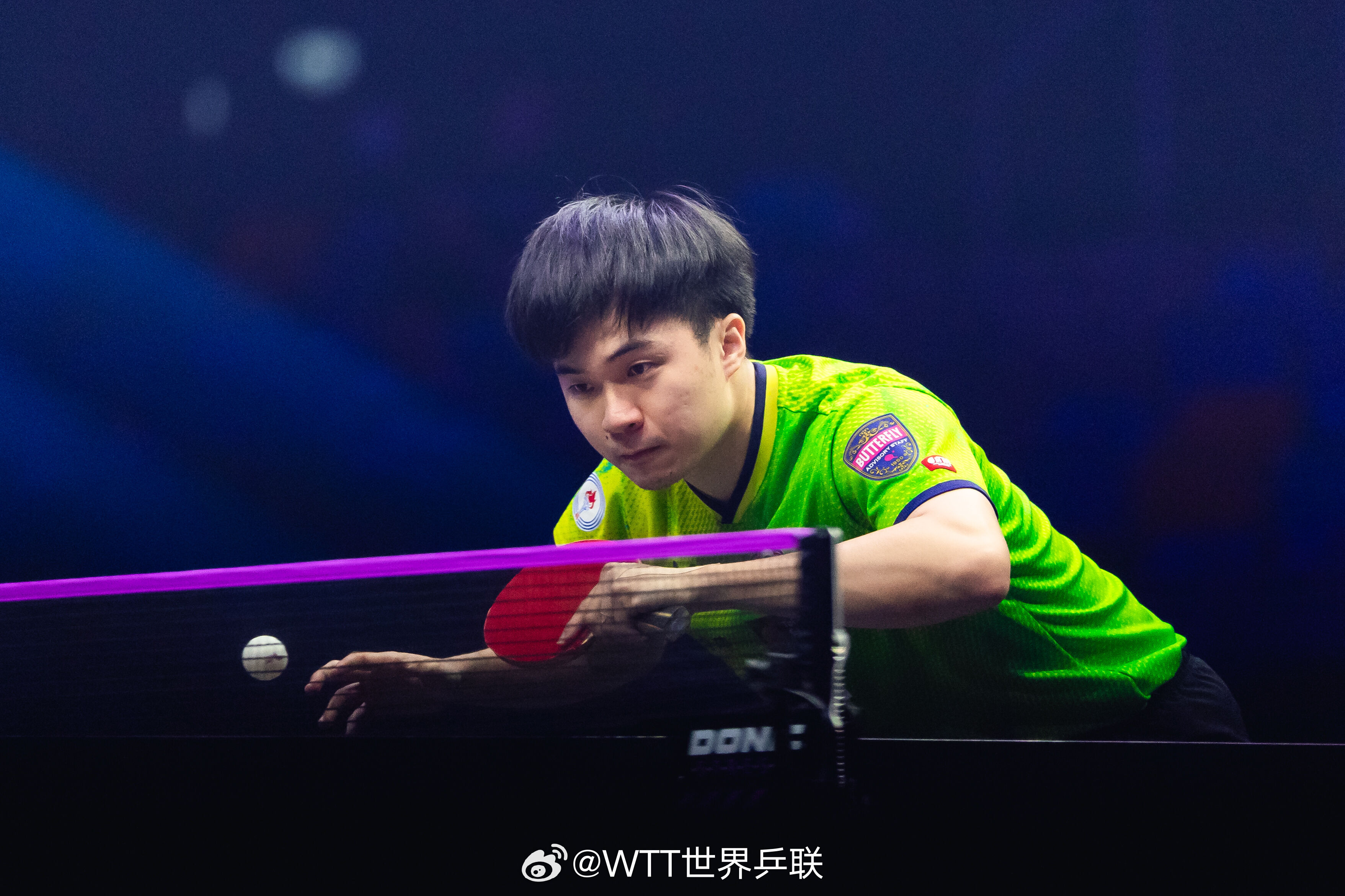 ▲▼台灣桌球一哥林昀儒。(圖/翻攝自微博/WTT世界乒聯)