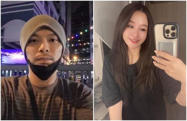 黃明志(左)今凌晨投案,謝侑芯(右)命案出現重大突破。(翻攝黃明志IG、謝侑芯IG)