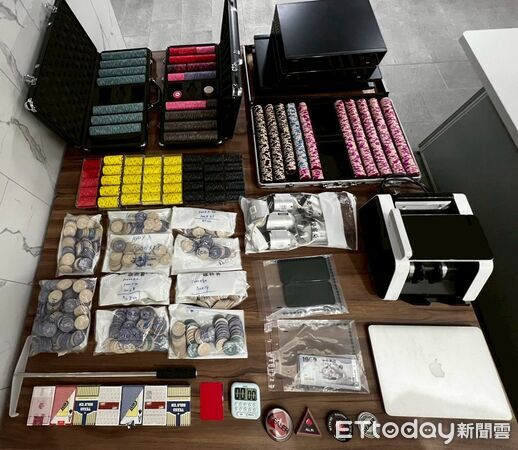 ▲▼ 信義警方破獲非法德州撲克賭場,逮捕10人中包括網紅陳熙熙。(圖/記者張君豪翻攝,下同)