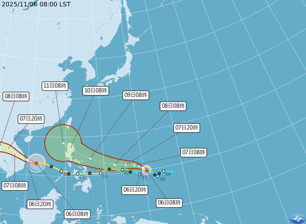 ▲鳳凰颱風路徑。(圖/氣象署)