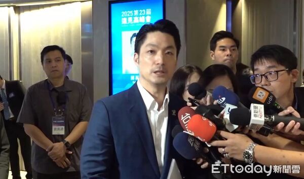 ▲蔣萬安今日出席遠見高峰會。(圖/記者陳家豪攝)