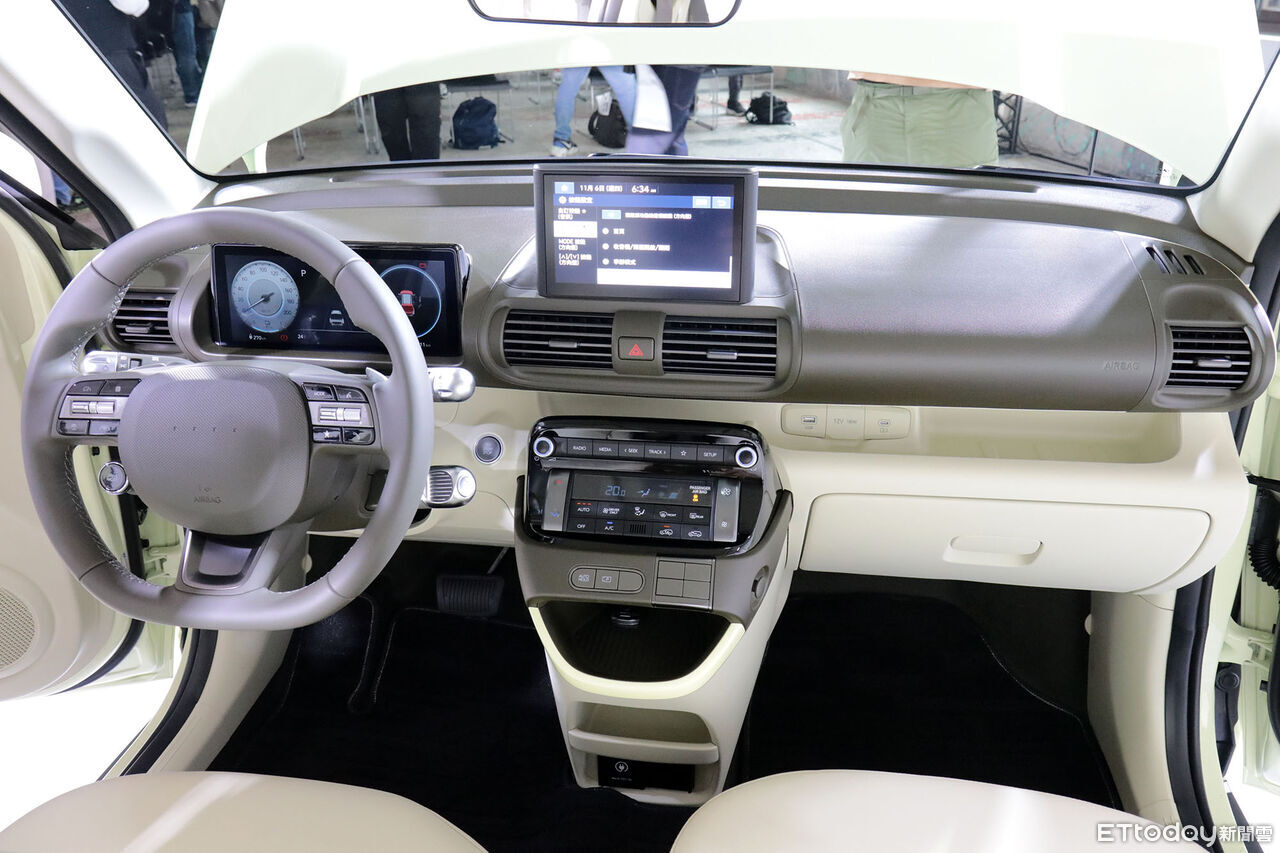 ▲89.9萬起!台灣最便宜電動車Hyundai Inster上市 上半年只有500輛。(圖/記者張慶輝攝)