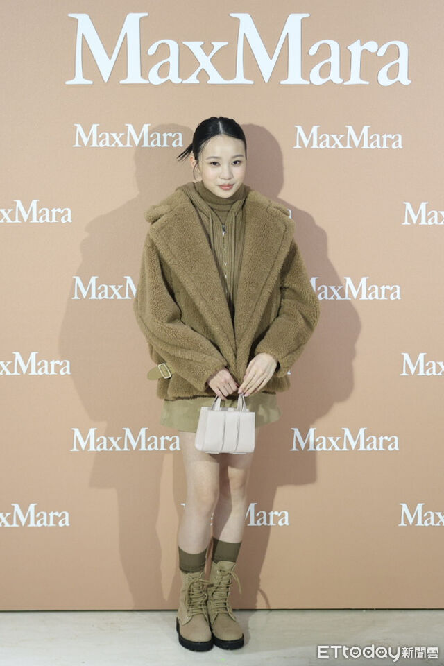 ▲林品彤出席Max Mara微風南山開幕。(圖/記者林敬旻攝)