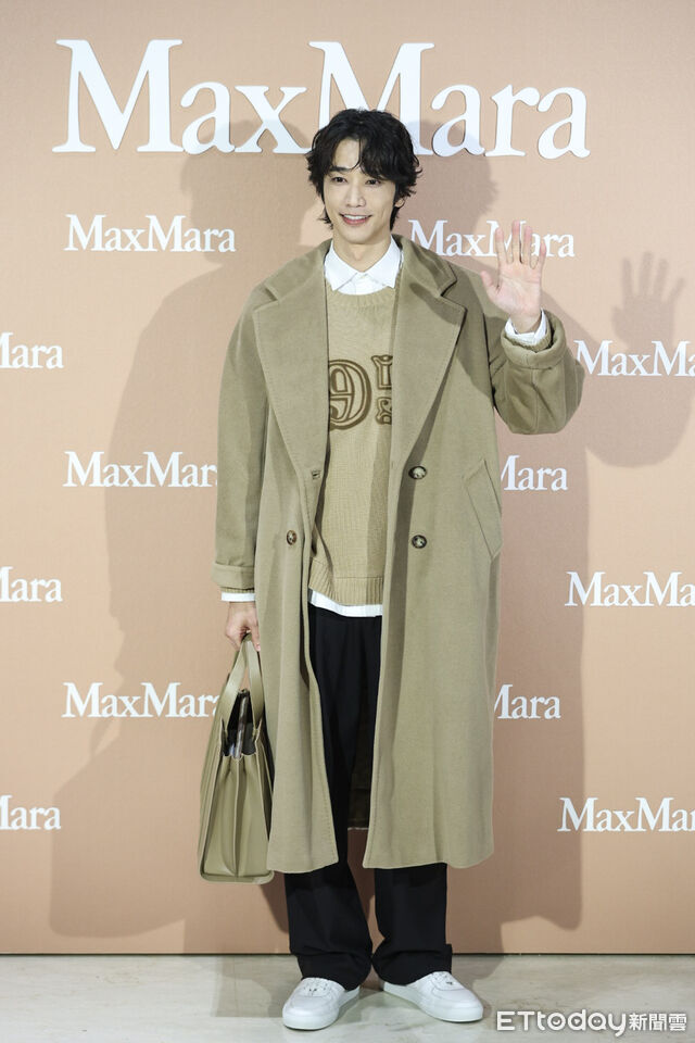 ▲劉以豪出席Max Mara微風南山開幕。(圖/記者林敬旻攝)