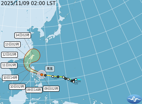 ▲▼鳳凰颱風。(圖/氣象署提供)