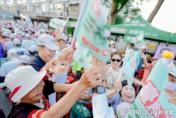 ▲林俊憲在安南區成立後援會,現場湧入逾五千名支持者,展現強大基層動能。(記者林東良翻攝,下同)