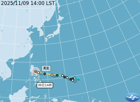 ▲鳳凰颱風最新動態。(圖/氣象署)