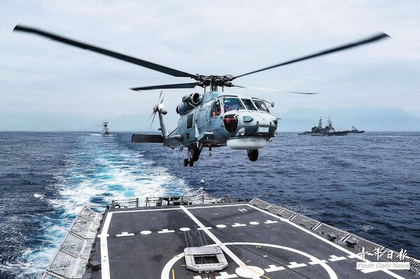 海軍反潛航空指揮部今年3月升格,以S-70C反潛直升機為主力。(翻攝青年日報臉書)