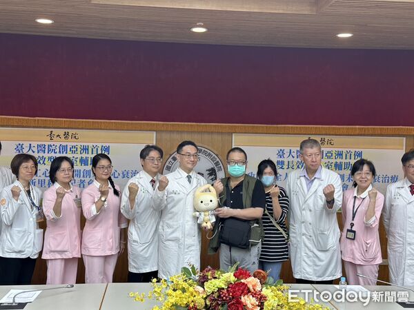 台大醫院模擬人工心臟記者會。(圖/記者趙于婷攝)