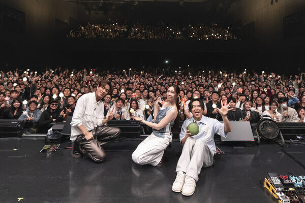 ▲▼ 告五人赴日本關東、關西開唱。藤岡靛驚喜探班告五人黑夜狂奔巡迴東京站,告五人日前首度在東京唱片行舉辦歌迷見面會(圖/相信音樂提供)