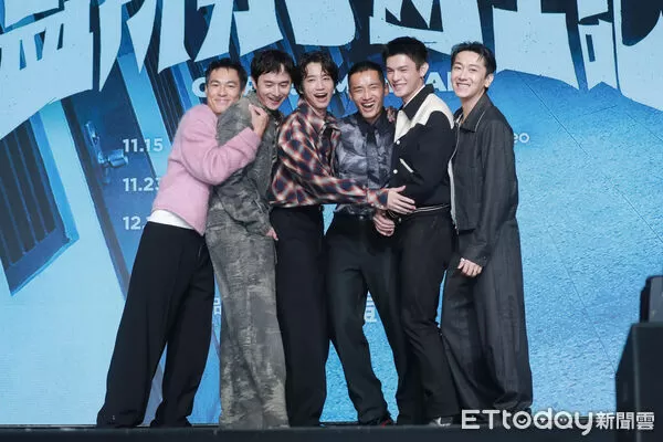 ▲▼《監所男子囚生記》開播記者會-楊祐寧、張軒睿、劉以豪、陳澤耀、邱以太、施名帥。(圖/記者周宸亘攝)