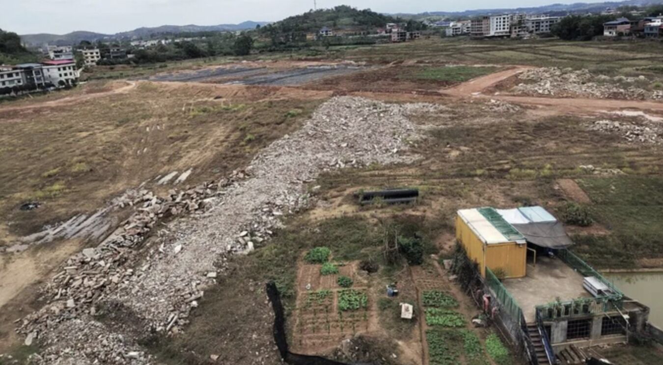 ▲湖南耒陽經濟開發區欲打造「百億級童車產業園」,如今卻成「爛尾鬼城」。(圖/翻攝中國新聞周刊)