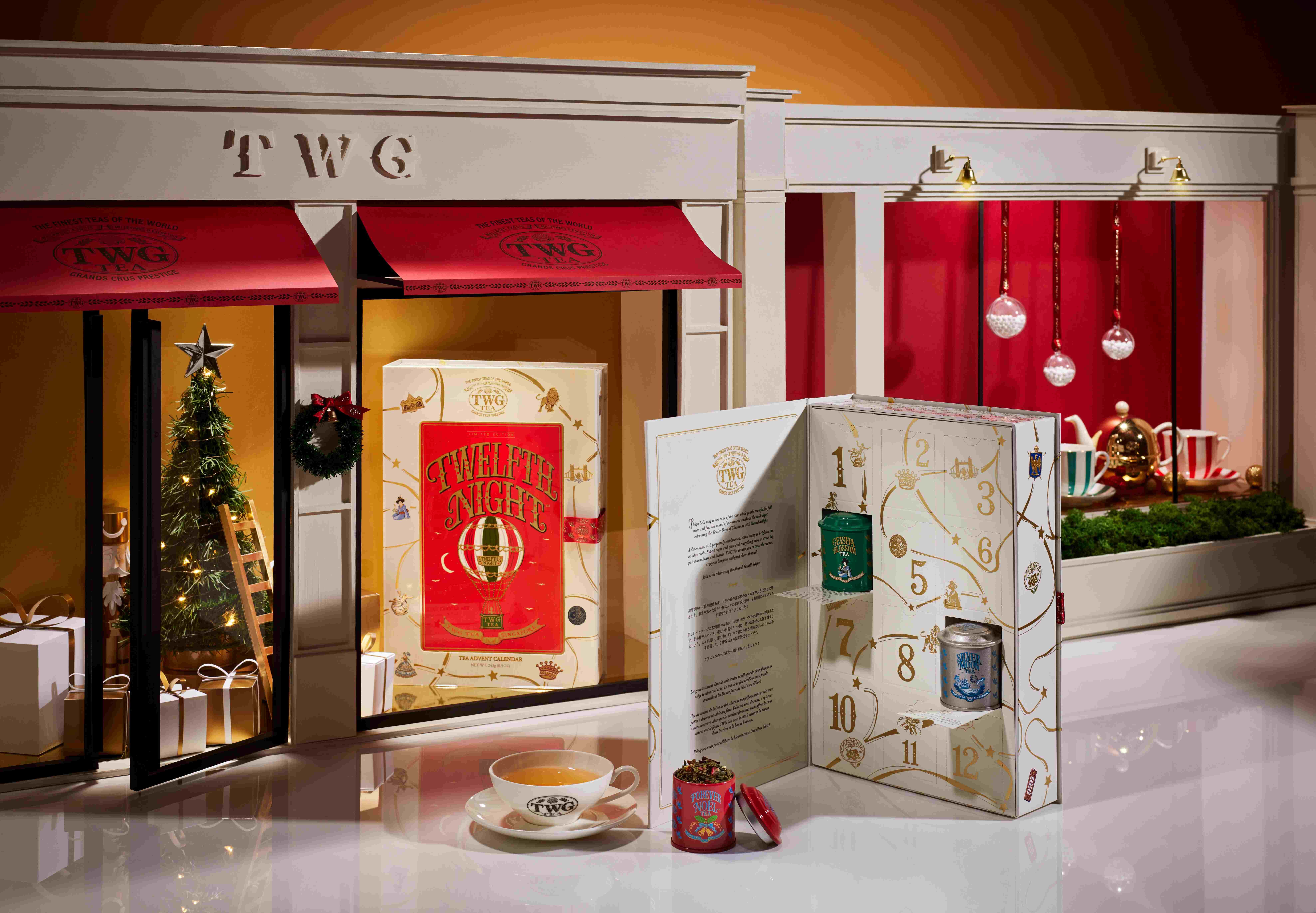 ▲TWG Tea「聖誕十二夜日曆禮盒」,以歐洲耶誕傳統的十二夜為概念。(圖/品牌提供)