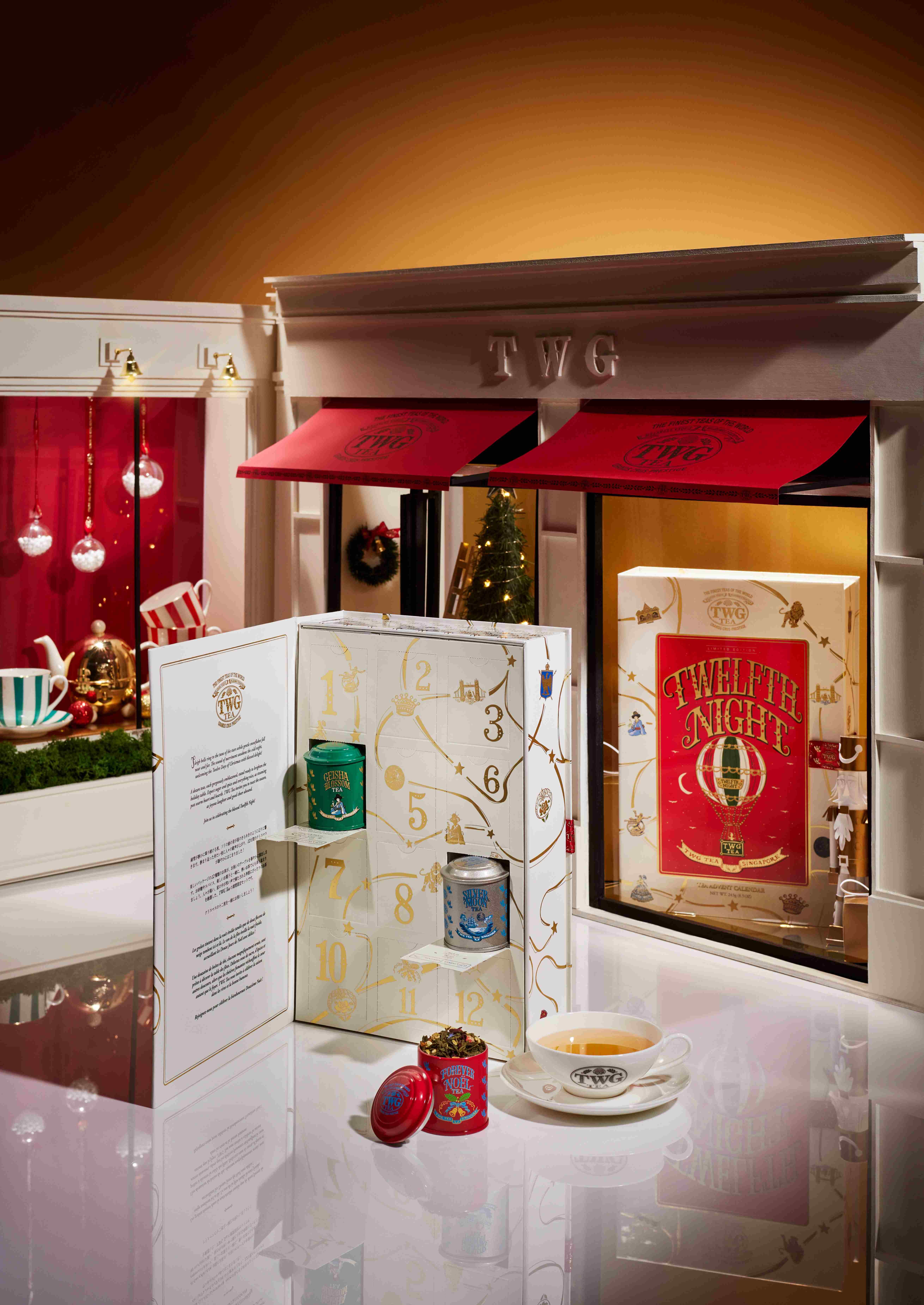 ▲TWG Tea「聖誕十二夜日曆禮盒」,以歐洲耶誕傳統的十二夜為概念。(圖/品牌提供)