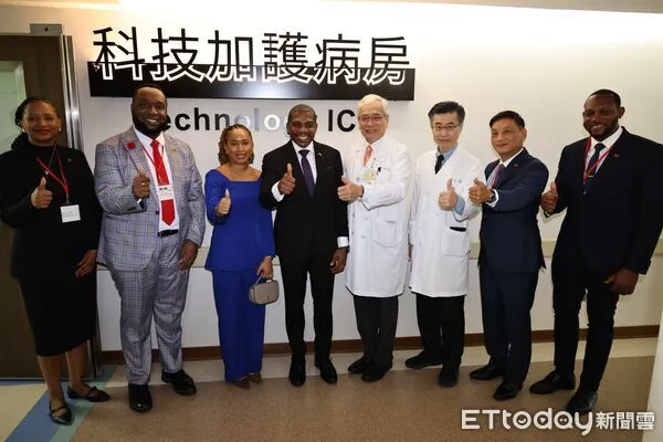 克國總理伉儷參訪臺北榮總,盛讚AI醫療成果。(圖/北榮提供)