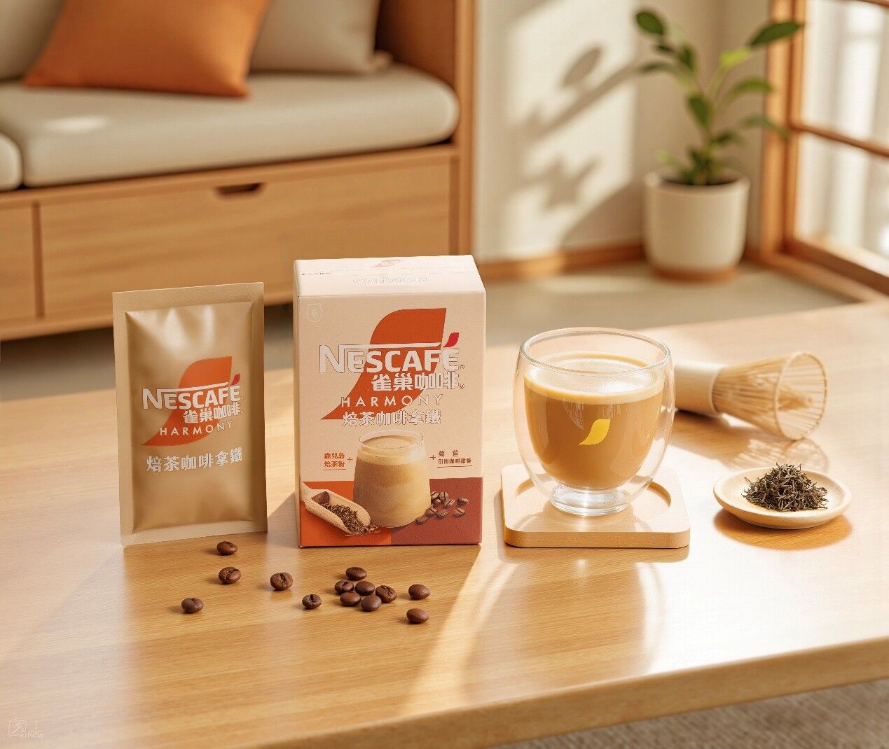 雀巢,焙茶咖啡拿鐵,咖啡,鹿兒島直送,星巴克福吉茶拿鐵,隱藏喝法,平替,Threads(圖/業者提供)