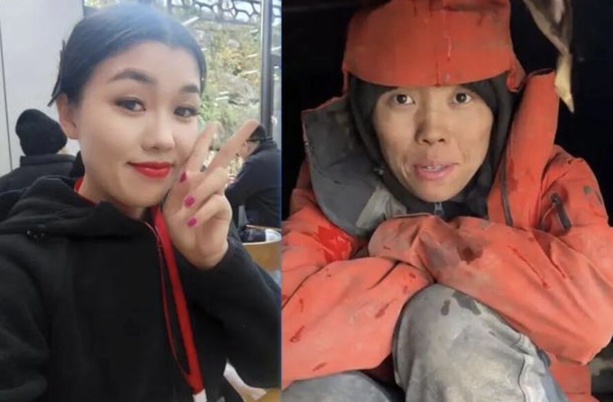 ▲「冷美人」楊朝芹參賽參賽十餘天便已經和原來外表不大相同。(圖/翻攝瀟湘晨報)