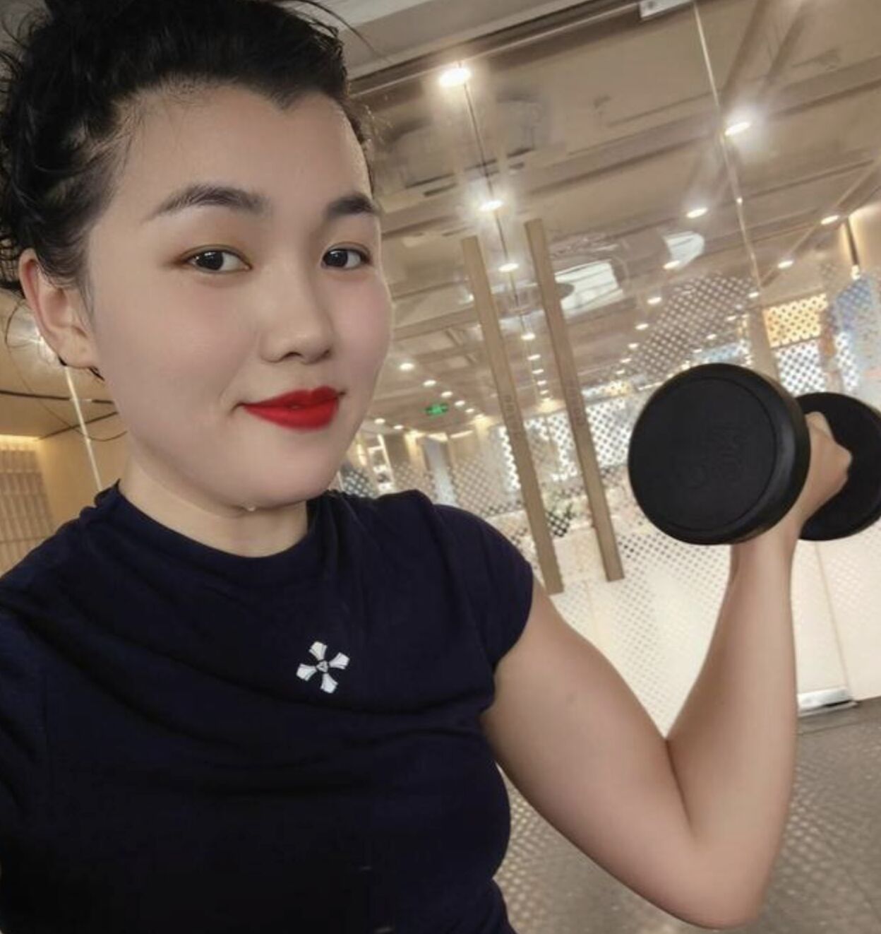 ▲楊朝芹參賽前的樣子。(圖/翻攝瀟湘晨報)