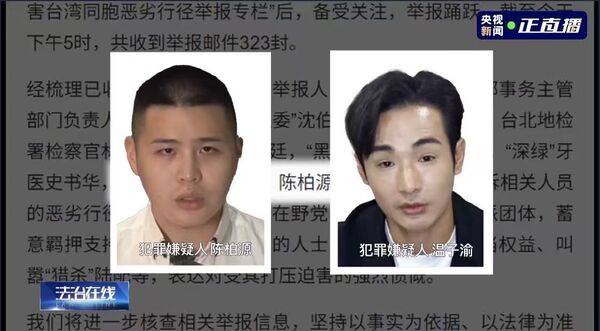 ▲▼ 央視起底「台獨打手」八炯、閩南狼 。(圖/翻攝 央視)