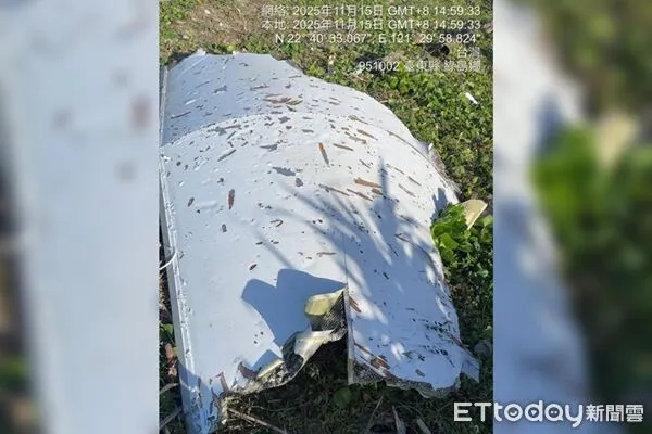 ▲▼綠島海岸發現不明飛行器殘骸。(圖/田鴻銘提供)